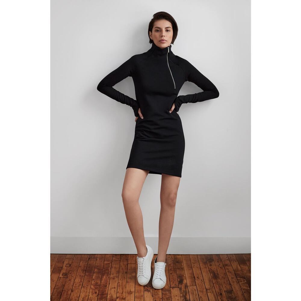 Marcella Alani Sweatshirt European French Terry Turtleneck Dress Size Small